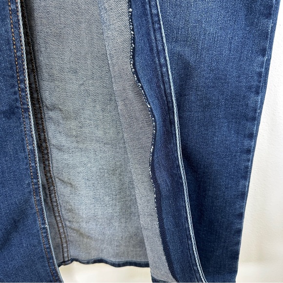 Modern American Maxine Midi Denim Skirt – High Waist Dark Wash Jean Skirt - Picture 7 of 7